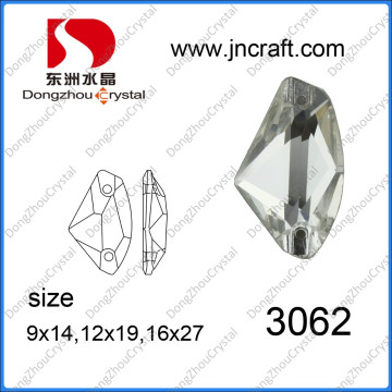 La ropa de moda de vidrio coser en perlas (DZ-3062)
